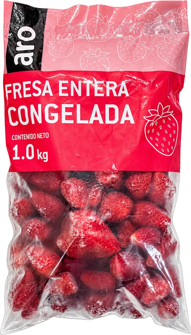 aro fresa entera congelada, 1 kg