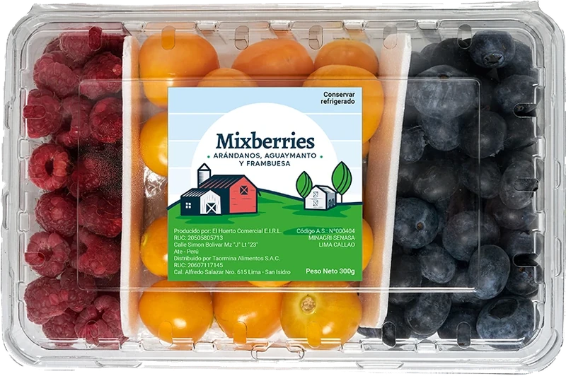 Mixberries: arándanos, aguaymanto y frambuesa